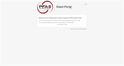 Desktop Screenshot of portal.pfasks.com